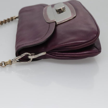 Prada Purple Leather Shoulder