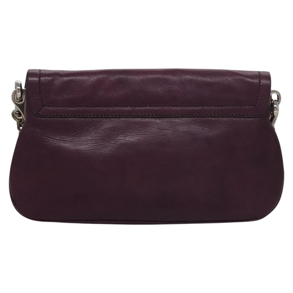 Prada Purple Leather Shoulder