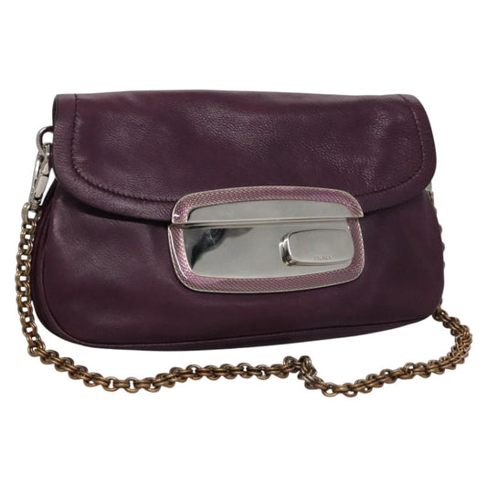 Prada Purple Leather Shoulder