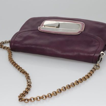 Prada Purple Leather Shoulder