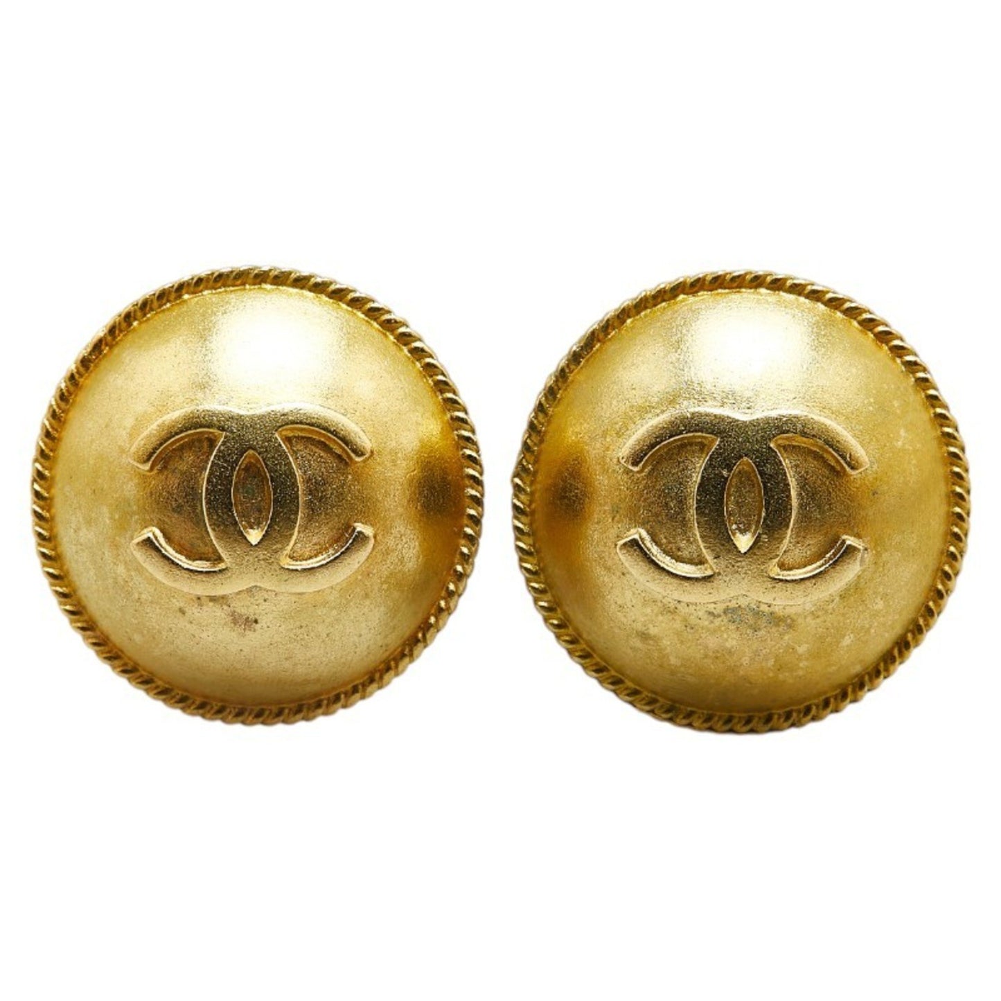 Chanel Gold Gold Plated Coco Mark