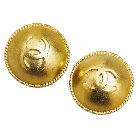 Chanel Gold Gold Plated Coco Mark