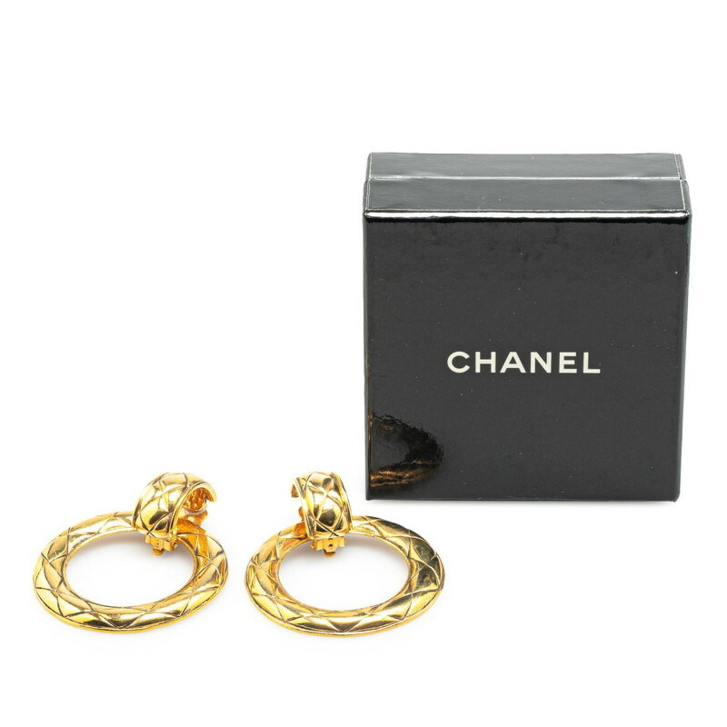 Chanel Gold Gold Plated Earring