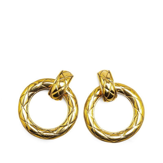 Chanel Gold Gold Plated Earring