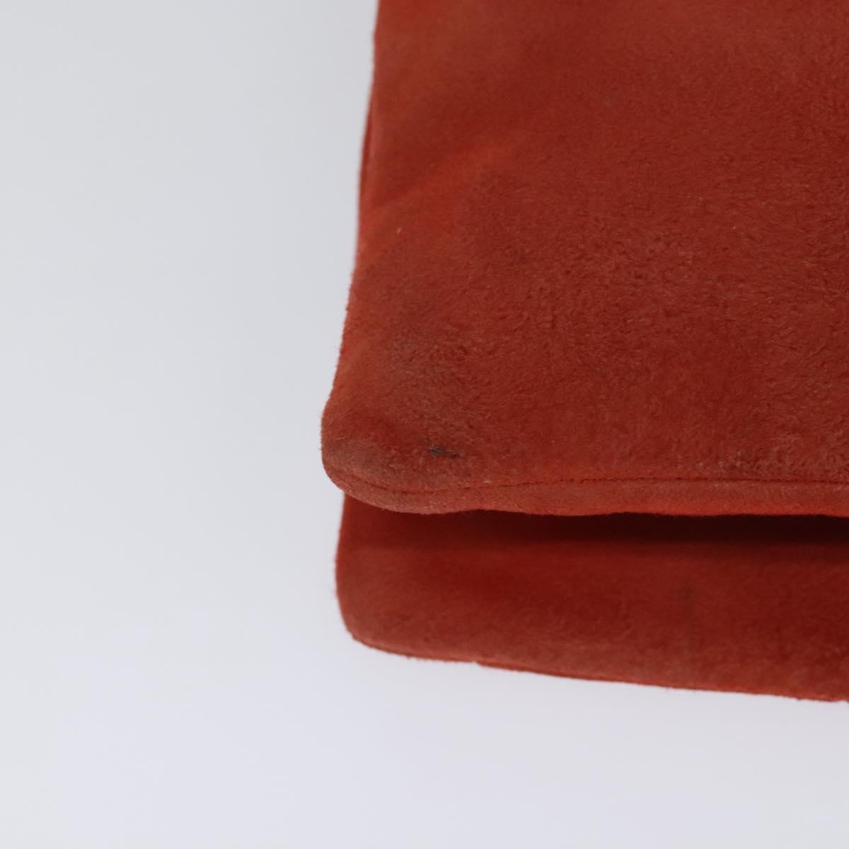 Chanel Red Suede Chocolate Bar