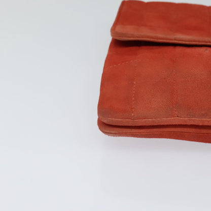 Chanel Red Suede Chocolate Bar