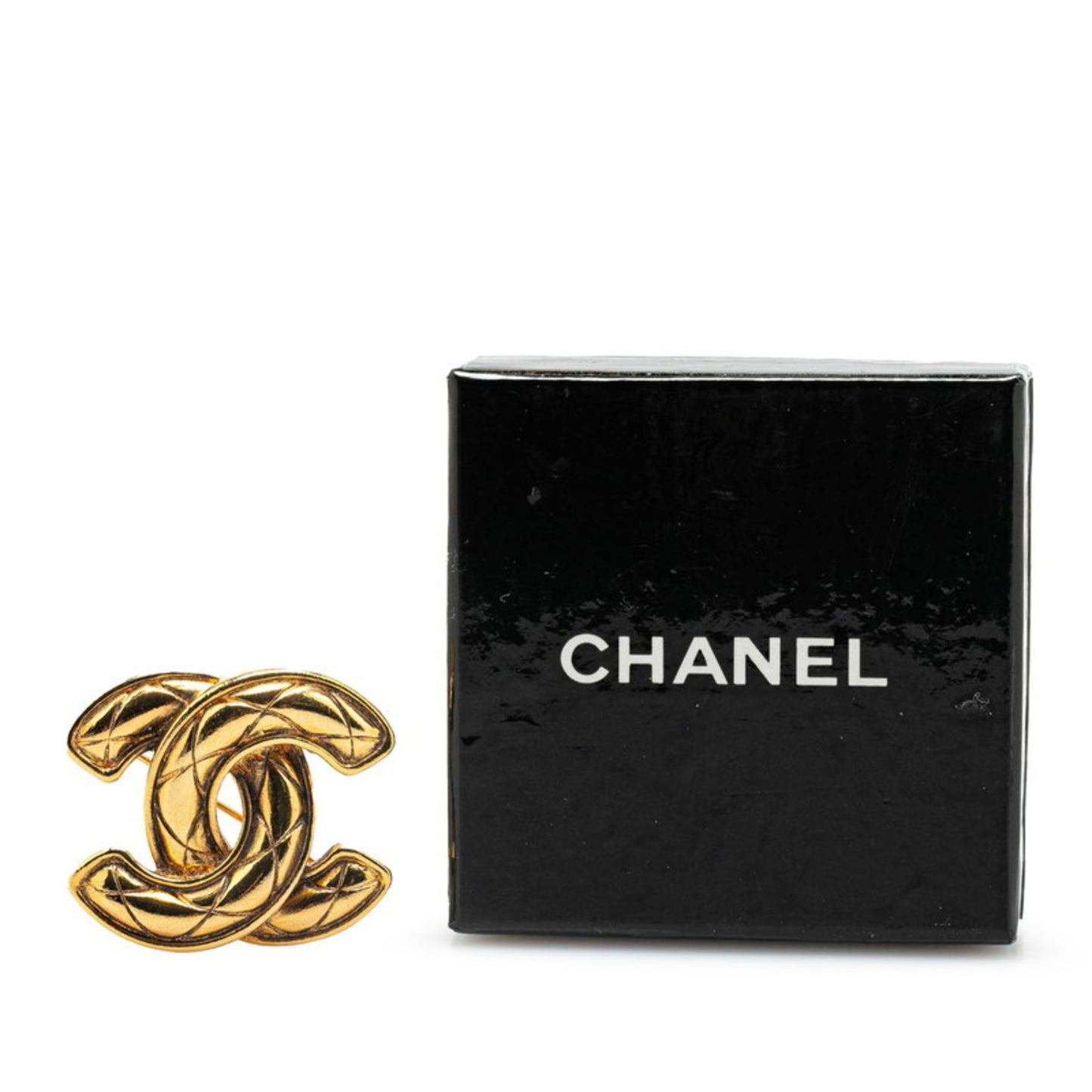 Chanel Gold Gold Plated Coco Mark