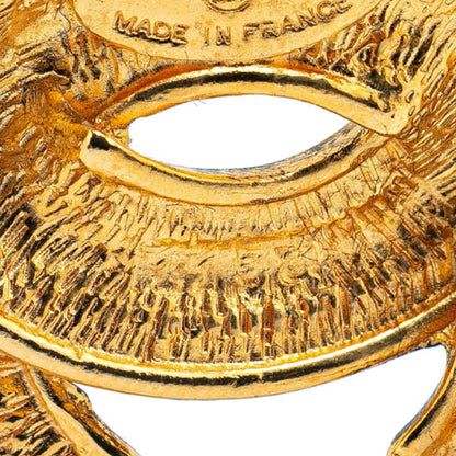 Chanel Gold Gold Plated Coco Mark