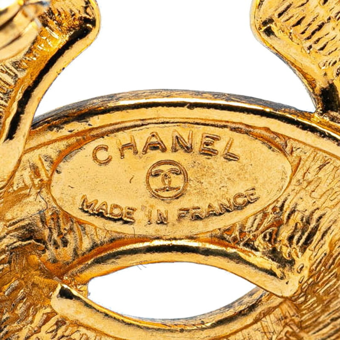 Chanel Gold Gold Plated Coco Mark