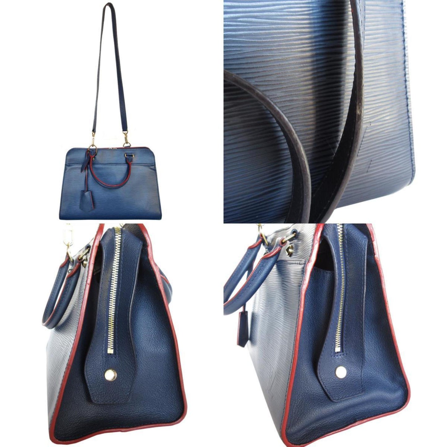 Louis Vuitton Blue Leather Vaneau