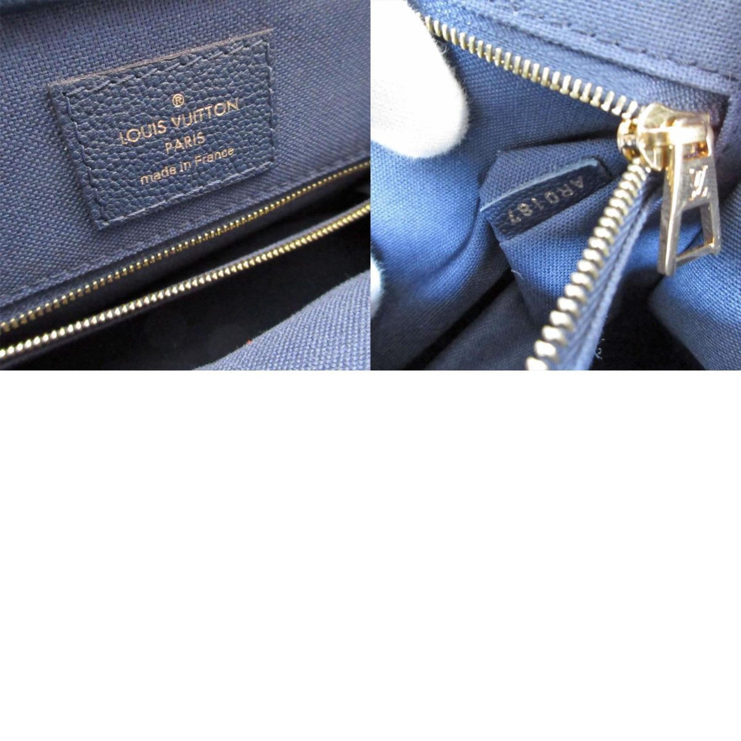 Louis Vuitton Blue Leather Vaneau