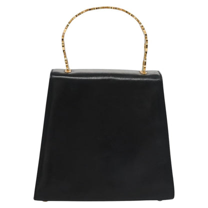 Salvatore Ferragamo Black Leather Gancini