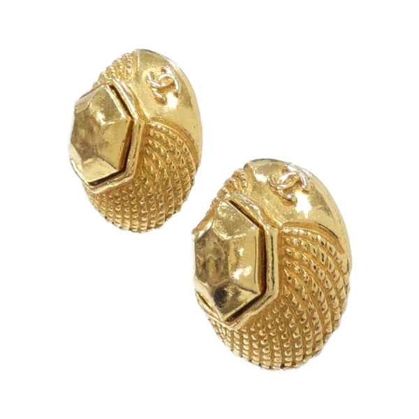Chanel Gold Gold Plated Coco Mark