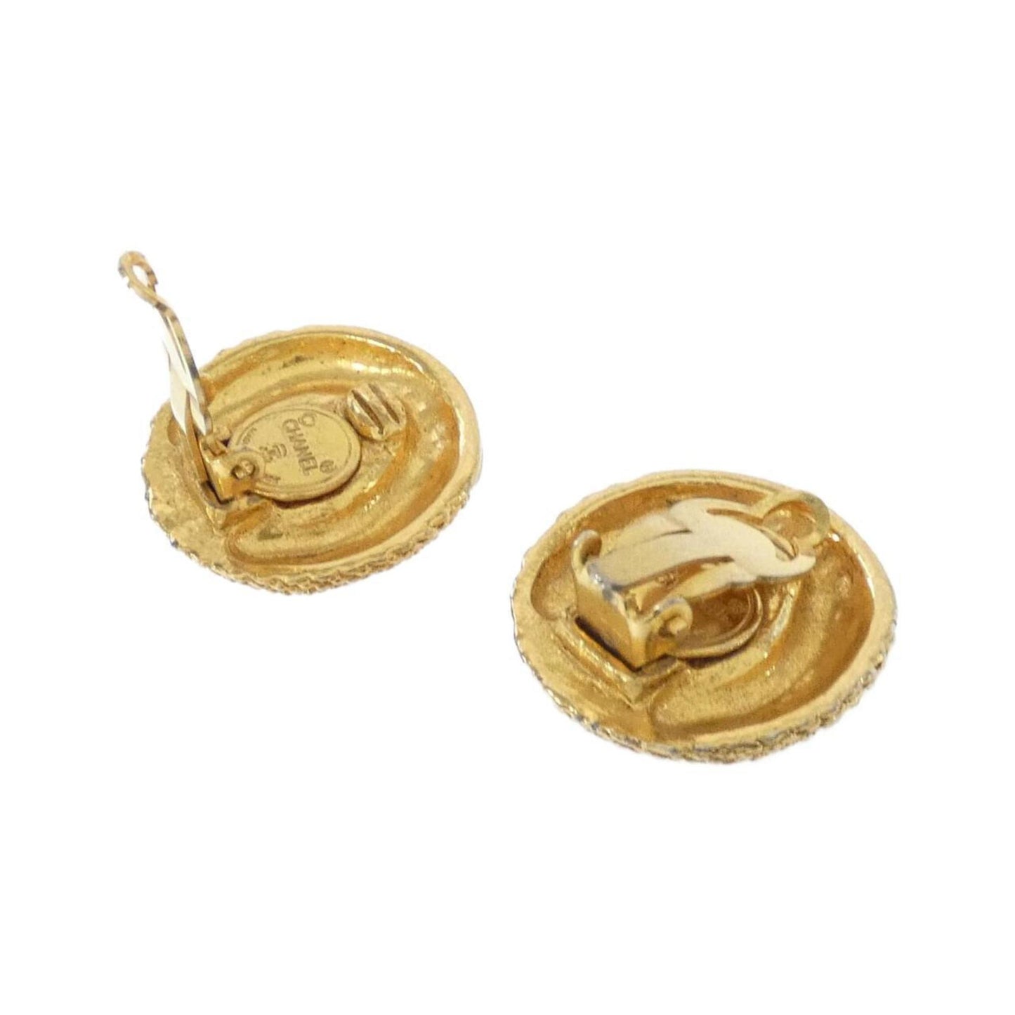 Chanel Gold Gold Plated Earring