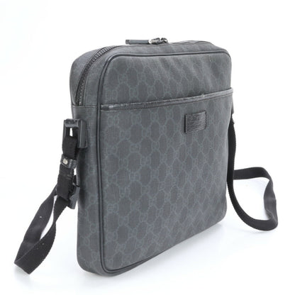 Gucci Black Leather Gg Supreme