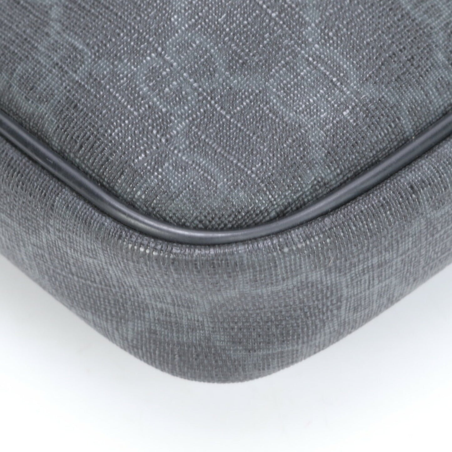 Gucci Black Leather Gg Supreme