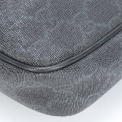 Gucci Black Leather Gg Supreme