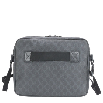 Gucci Black Leather Gg Supreme