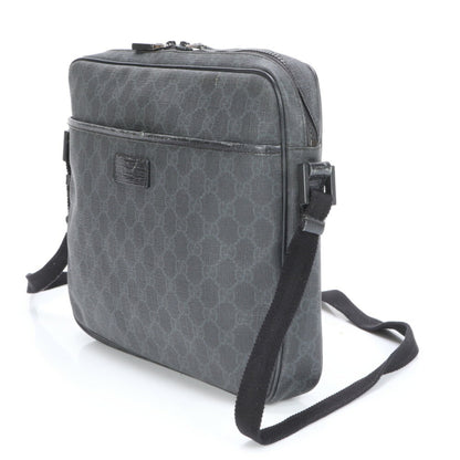 Gucci Black Leather Gg Supreme