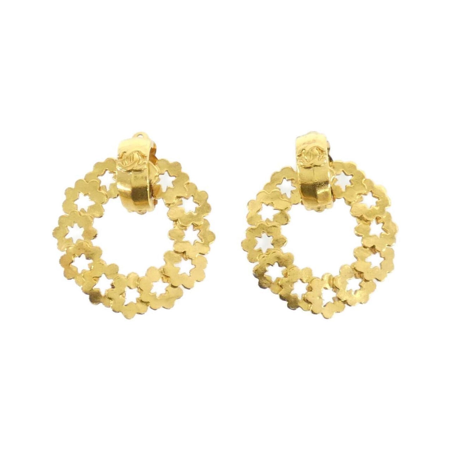 Chanel Gold Gold Plated Earring