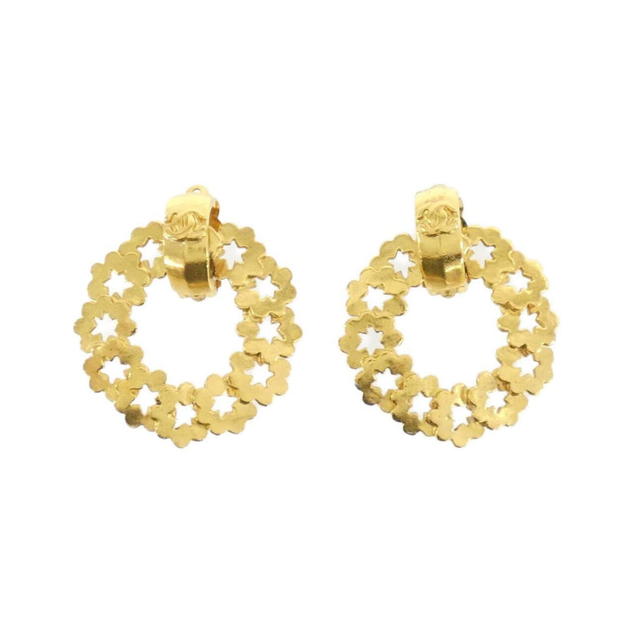 Chanel Gold Gold Plated Earring