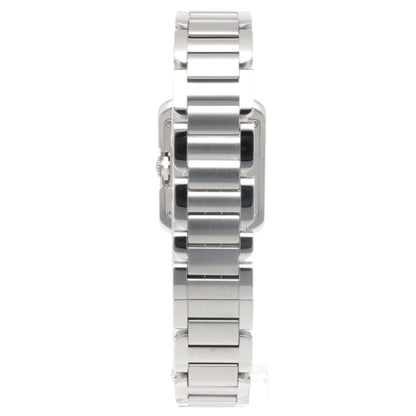 Cartier Silver Steel Tank Anglaise