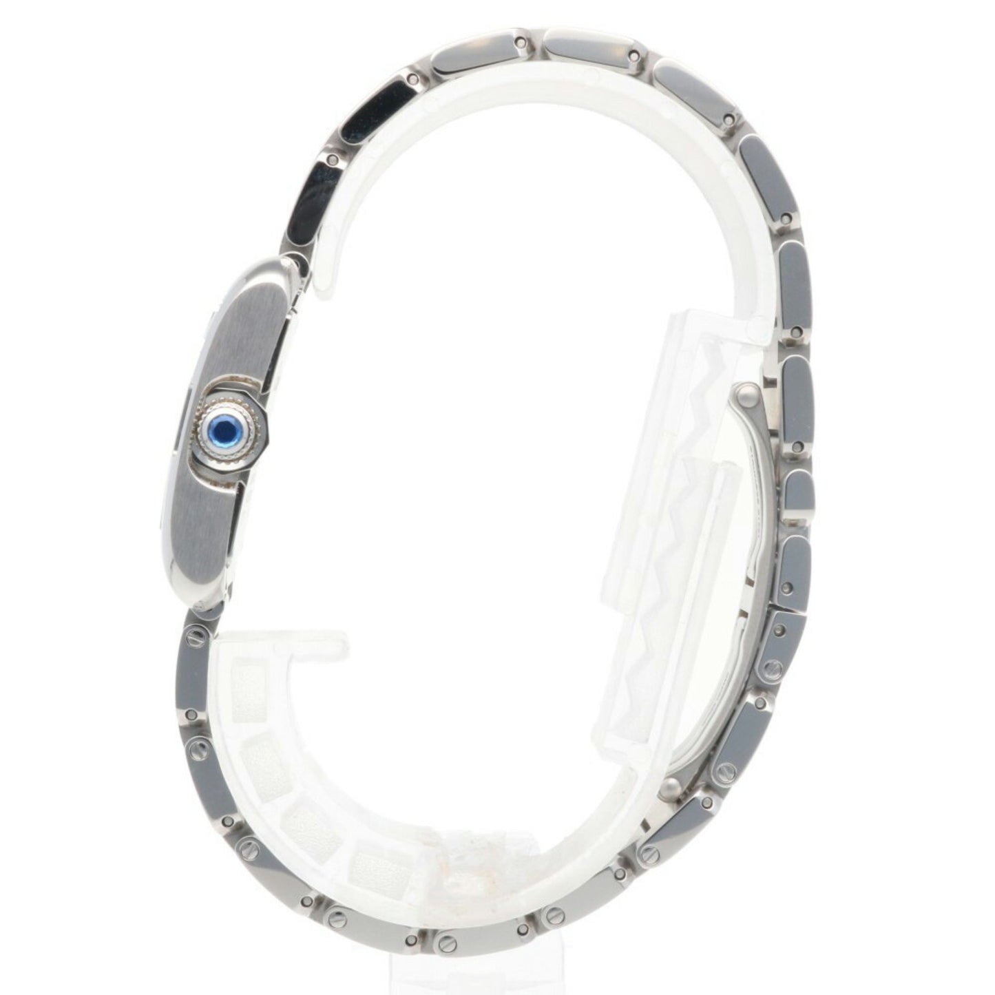 Cartier Silver Steel Tank Anglaise