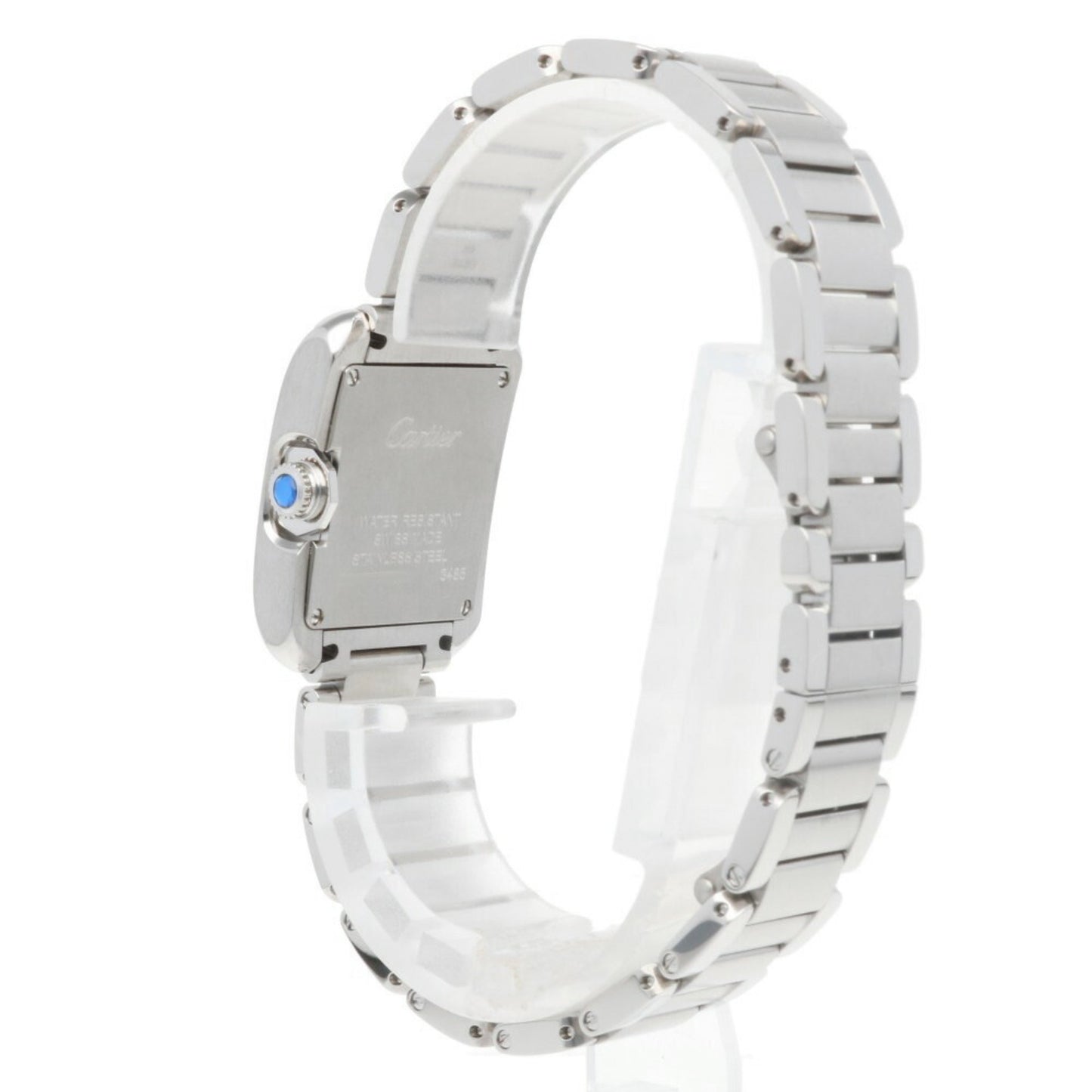 Cartier Silver Steel Tank Anglaise