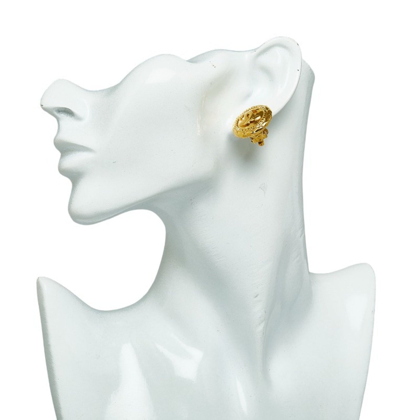 Chanel Gold Gold Plated Coco Mark
