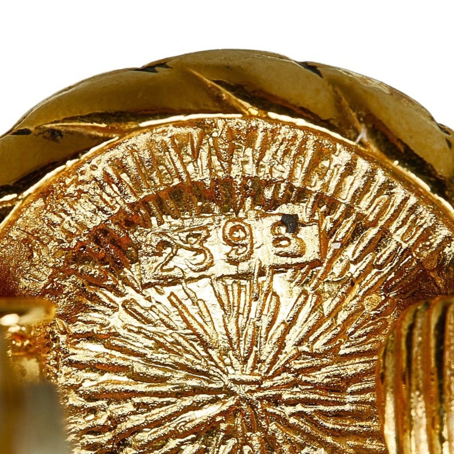 Chanel Gold Gold Plated Coco Mark