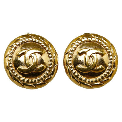 Chanel Gold Gold Plated Coco Mark