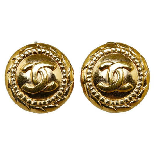 Chanel Gold Gold Plated Coco Mark