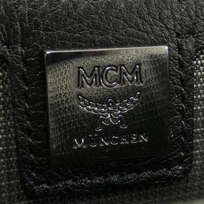 Mcm Black Leather Visetos