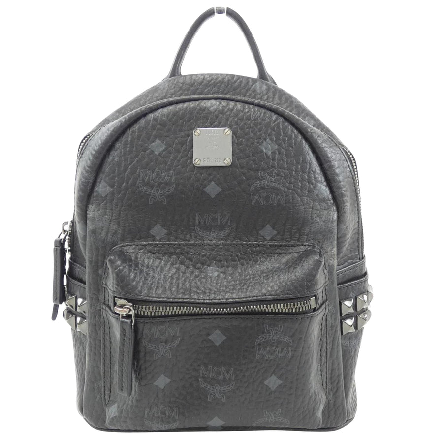 Mcm Black Leather Visetos
