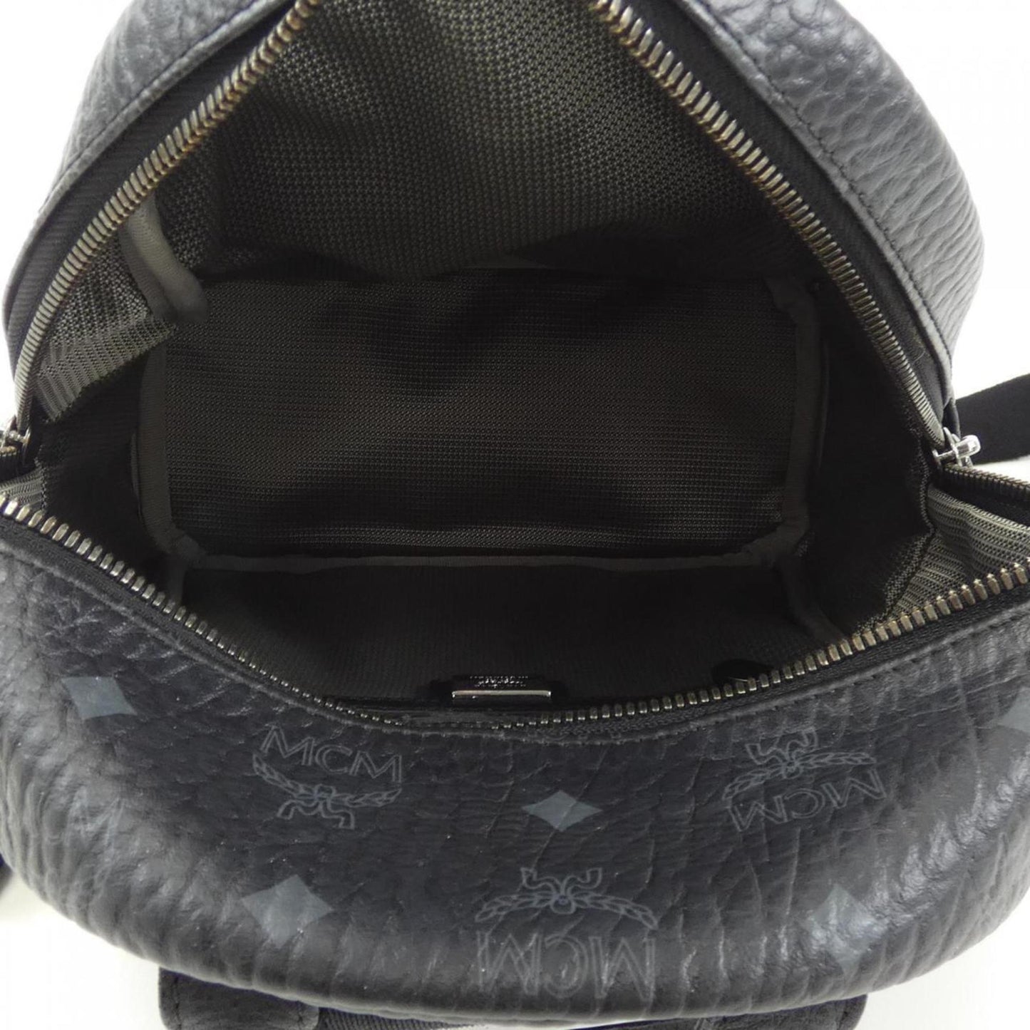 Mcm Black Leather Visetos