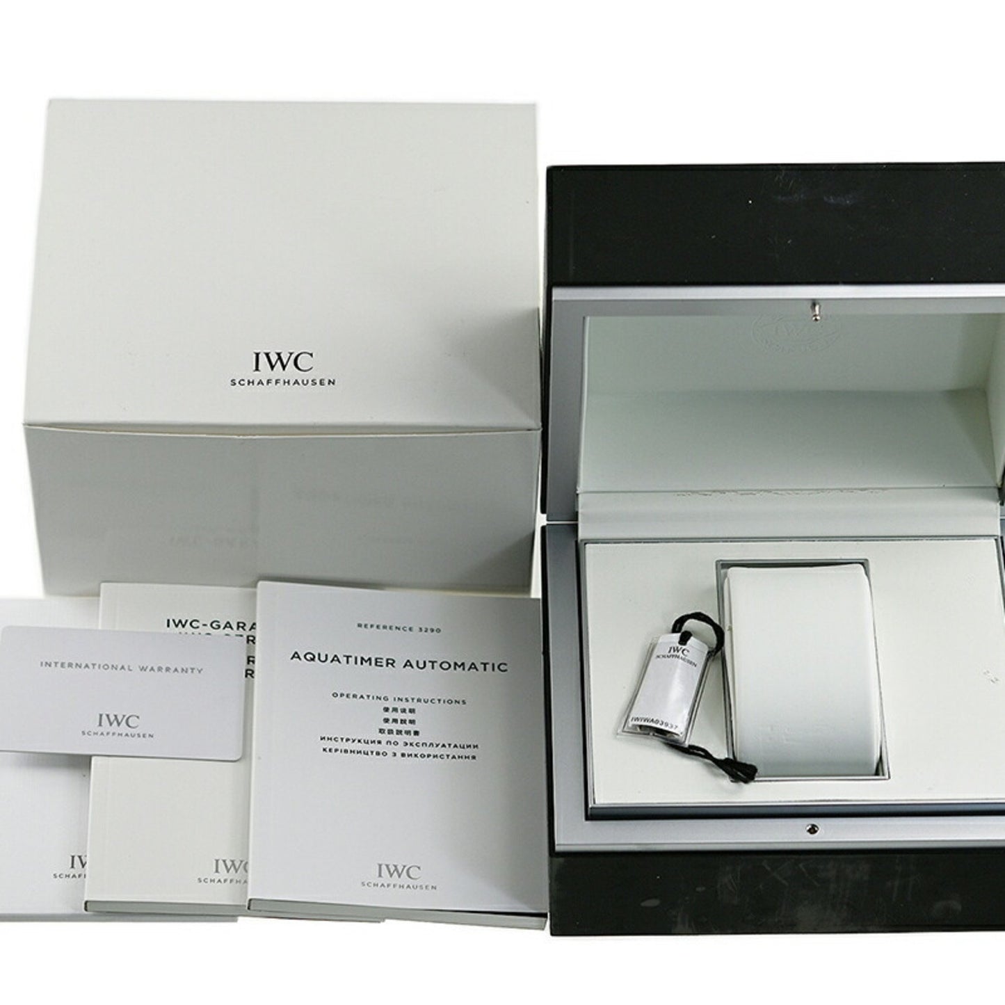 Iwc Schaffhausen Black Steel Watch