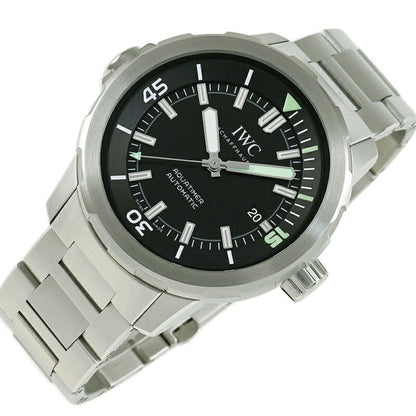 Iwc Schaffhausen Black Steel Watch