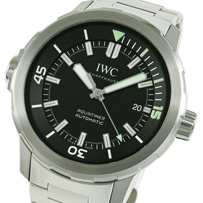 Iwc Schaffhausen Black Steel Watch