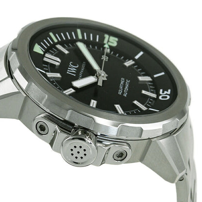 Iwc Schaffhausen Black Steel Watch
