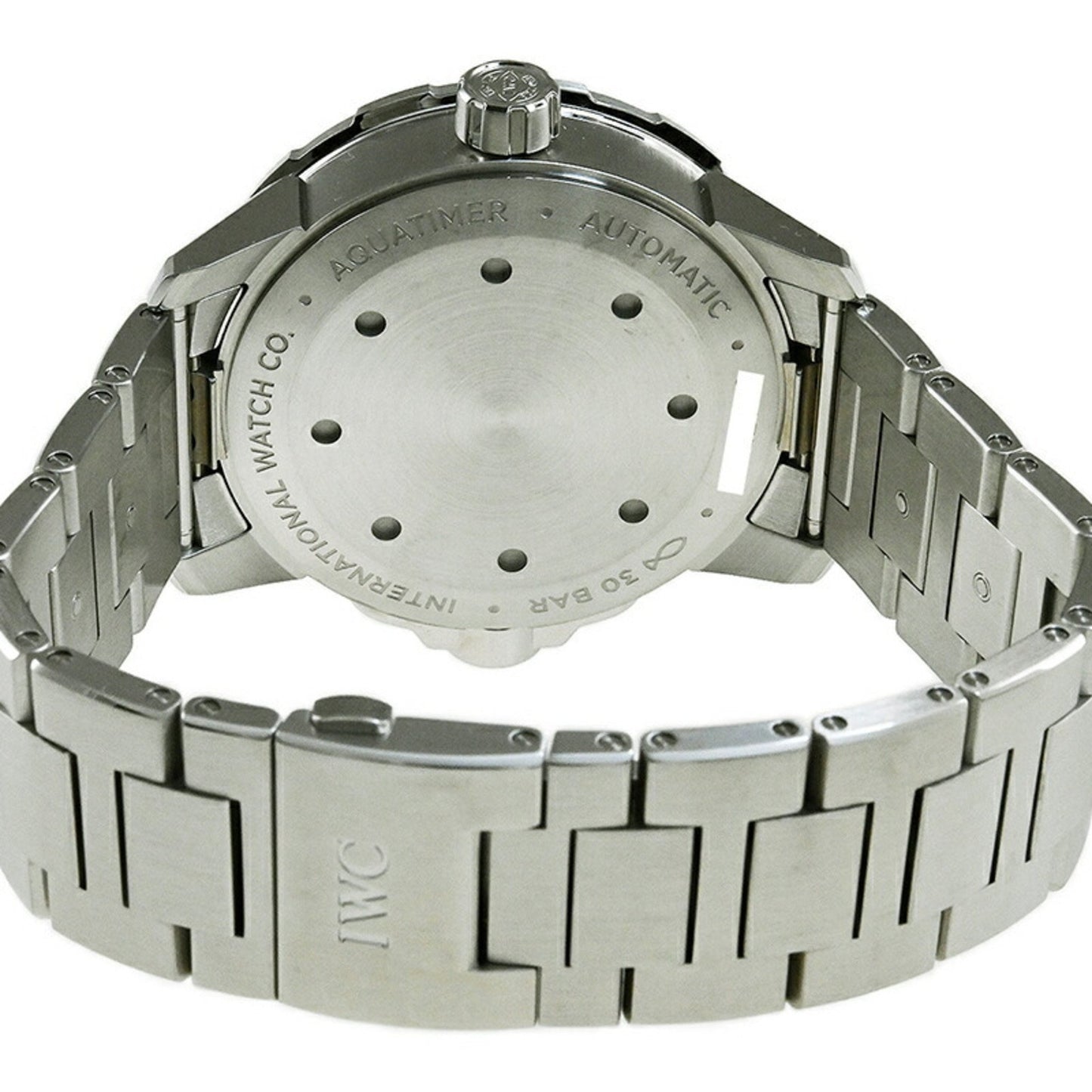 Iwc Schaffhausen Black Steel Watch