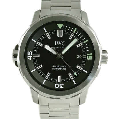 Iwc Schaffhausen Black Steel Watch