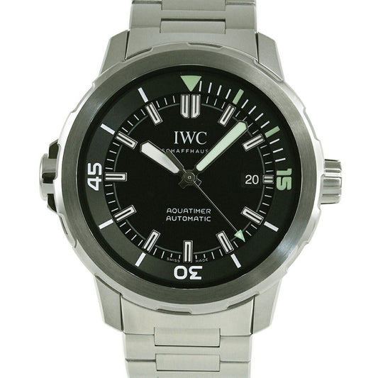 Iwc Schaffhausen Black Steel Watch
