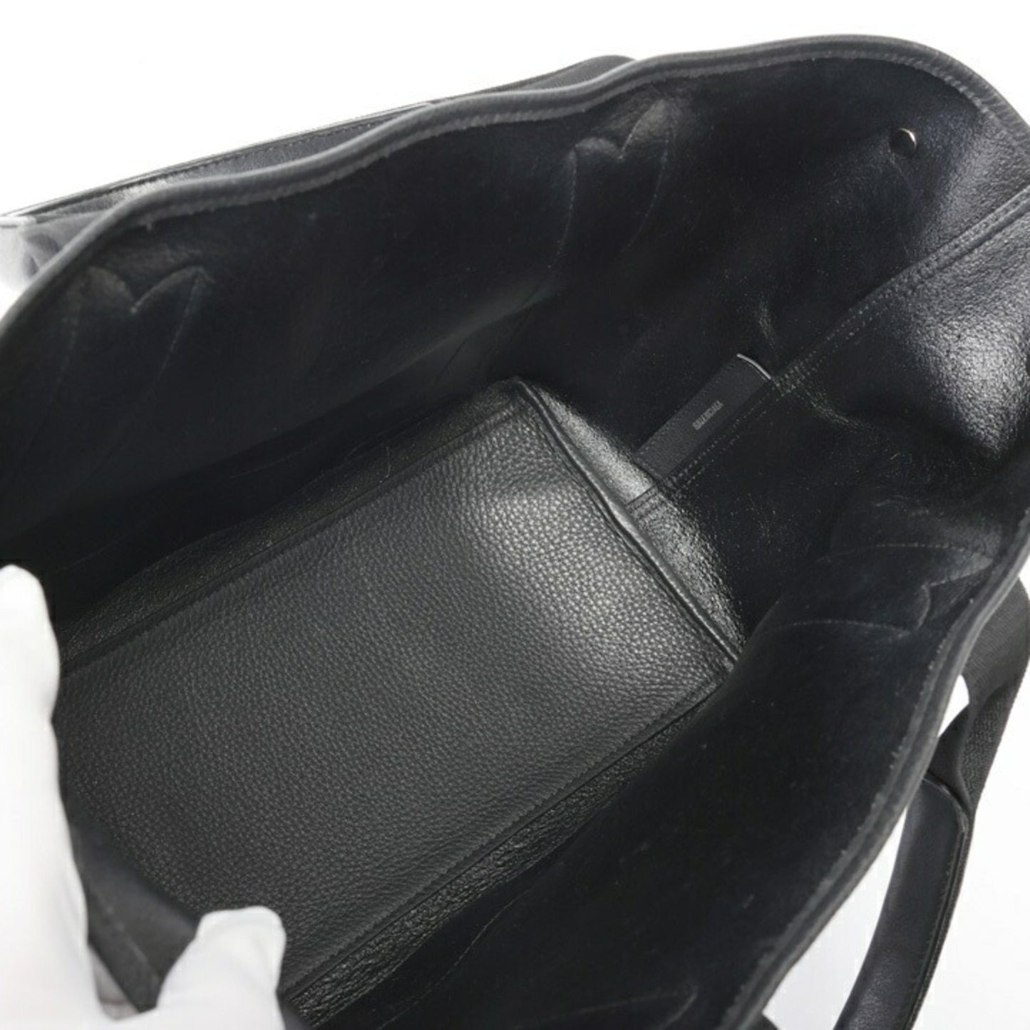 Balenciaga Black Leather Cabas