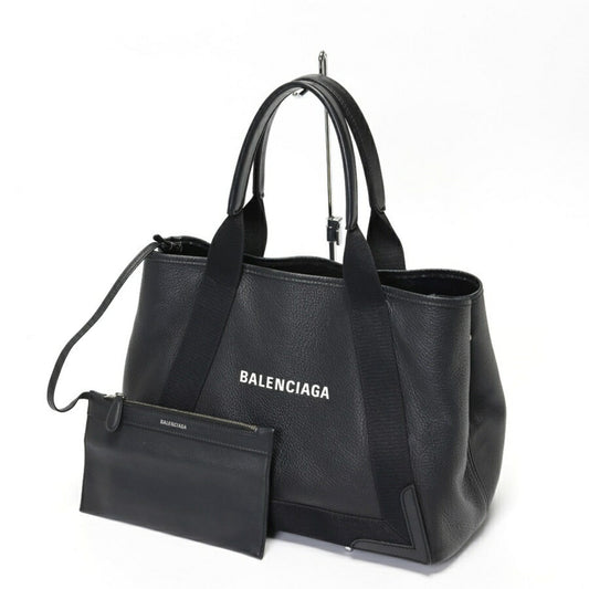Balenciaga Black Leather Cabas