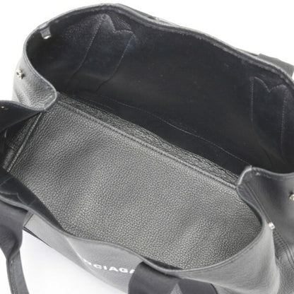 Balenciaga Black Leather Cabas