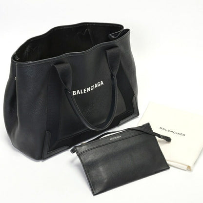 Balenciaga Black Leather Cabas