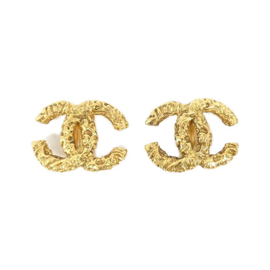 Chanel Gold Gold Plated Coco Mark