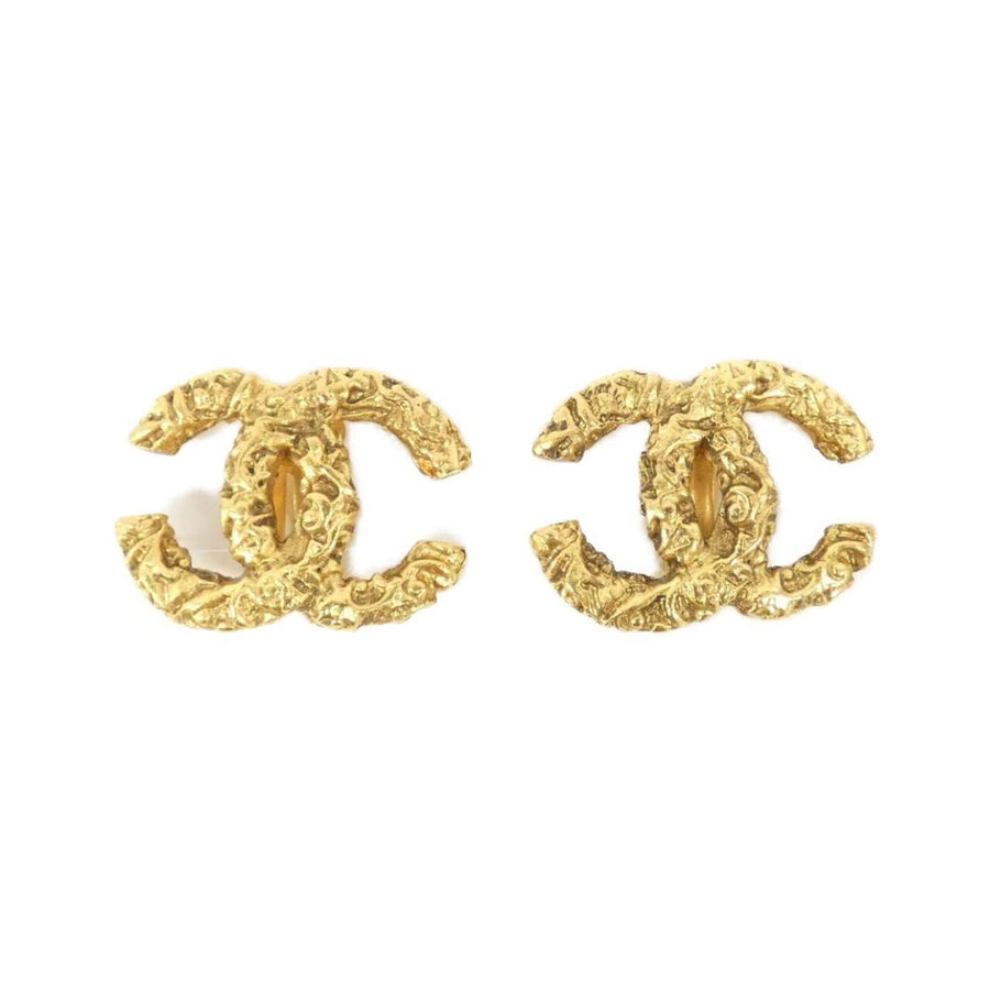 Chanel Gold Gold Plated Coco Mark
