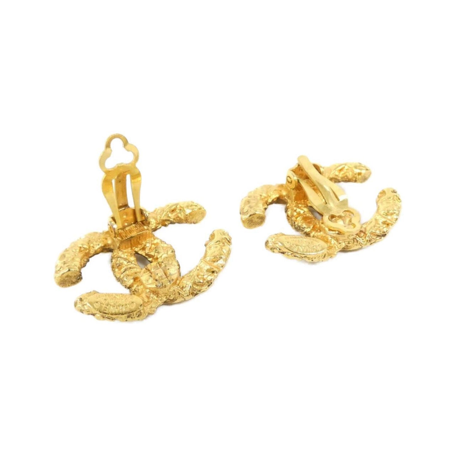 Chanel Gold Gold Plated Coco Mark