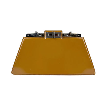 Fendi Brown Leather Peekaboo Mini Pocket